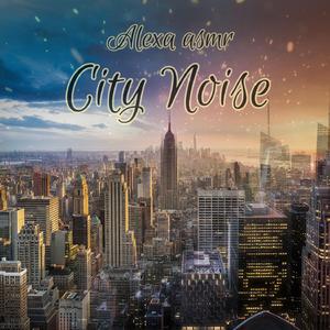 Night Asmr:Large City Square with Crowd,Light Traffic and Hum of Voices