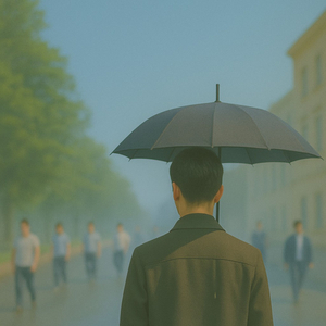 내 눈에 비가 흘러내려