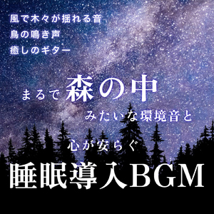 仕事効率アップ雨音とギターの作業BGM (森)