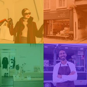 柔和的购物中心时刻