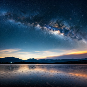 雨上がりの夜空に煌く星