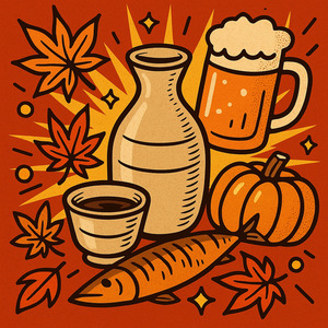 「秋は酒でござる！」