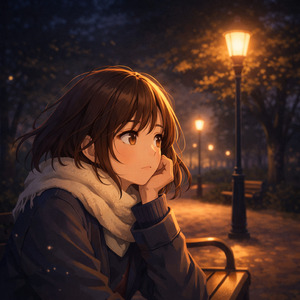 窓に映った街の灯り