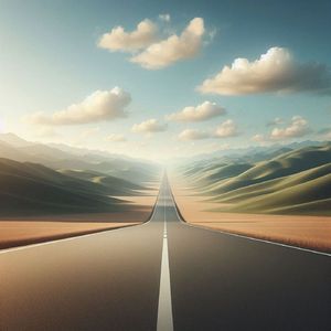空に続く道
