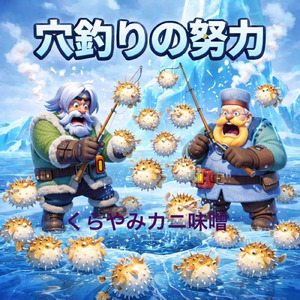穴釣りの努力