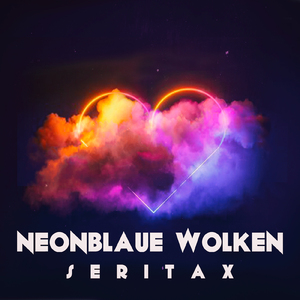 Neonblaue Wolken
