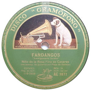 Amargamente lloraba (Fandangos)