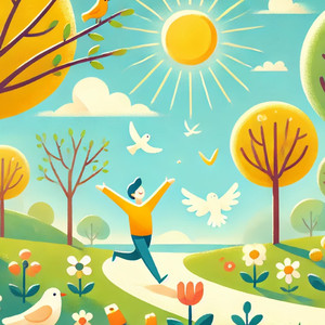 今日もいい天気　散歩しよ