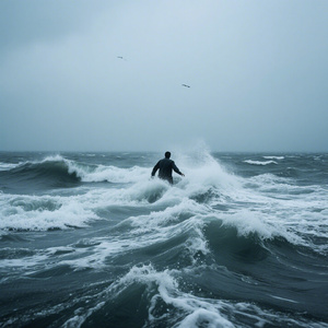 顶着风浪向远方