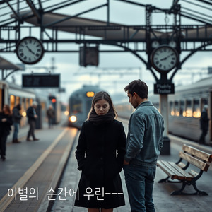 밀양역 벤치앞에 서서