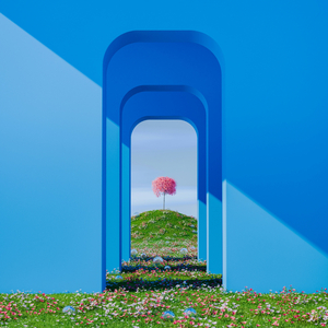 흔들리는 꽃들 속에서