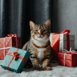 猫にプレゼント