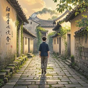 青石板上的时光-袁浩