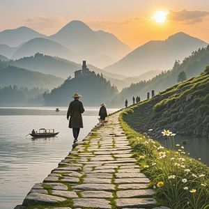 昨日坎今日脚下旧石板