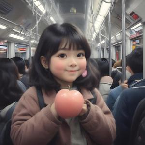 "Peach Butt Swinging on the Train"「電車で揺れる桃尻ブルース」6番目行くぜ