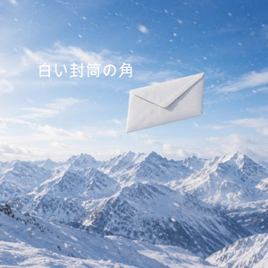 白い封筒の角