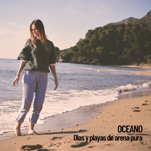 Olas del océano en la playa