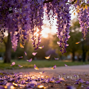 漫天飞舞的花瓣