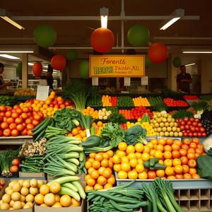 경쾌한 템포와 가벼운 손뼉을 치는 따뜻한 어쿠스틱 피아노가 시장에서 신선한 음식을 나누는 기쁨을 담아냄01