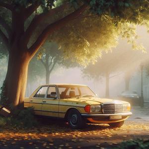 Sliten Gul Mercedes