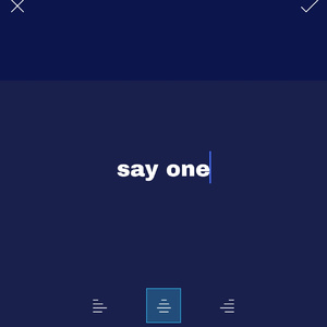 say one