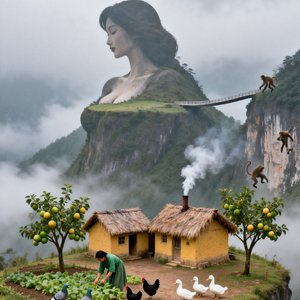 2021年第一次在南方老家见雪