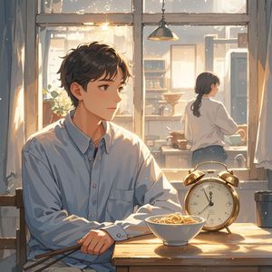 晨光里的闹钟-农夫