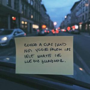 Sticky note on a windshield (feat. Alisa Estrina)