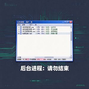 《后台进程：请勿结束》
