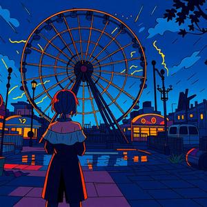 真夜中の遊園地