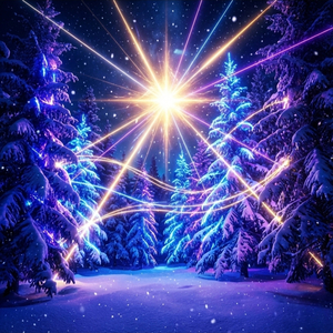 В лесу зажглась звезда