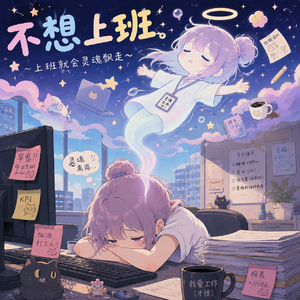 仕事、行きたくない！（不想上班！）