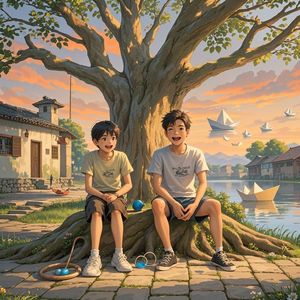 老槐树下的夏天-华仔