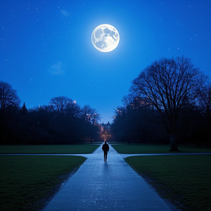 月夜の散歩