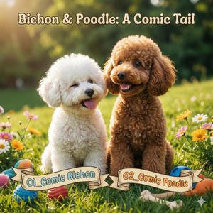 Comic Puppy Bichon Frise