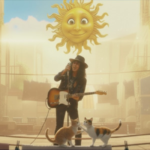 陽気な太陽の下で