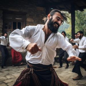 Mtiuluri Georgian Traditional Kavkaz Lezginka Dance