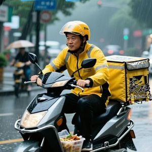 风雨中的骑士