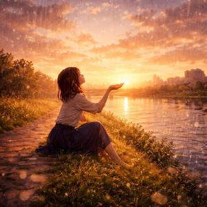 雨に消える輪郭