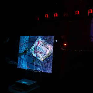 Sound pattern illusion painting.