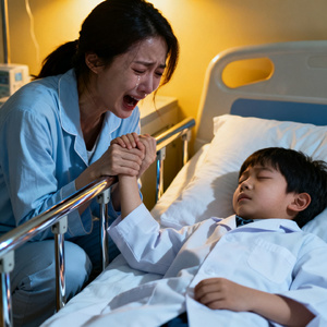 妈妈你终于来接我了