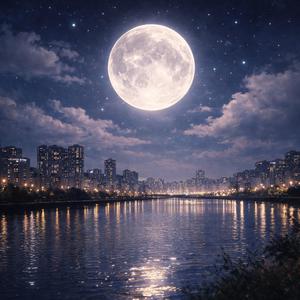 보름달이 떠오른 밤