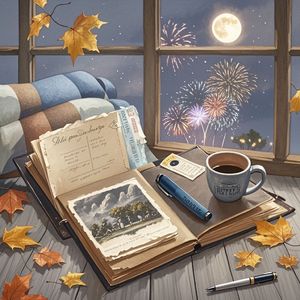 旧相册的褶皱_碧海蓝天