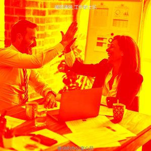 柔和的办公室工作时刻