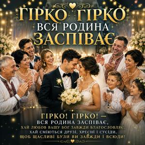 Гірко гірко вся родина заспіває - сучасна весільна пісня