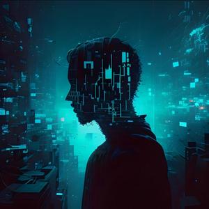 Coincé Devant Un Écran