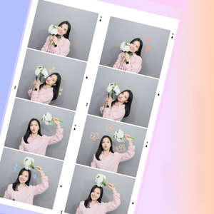 노을을 비춘 바다