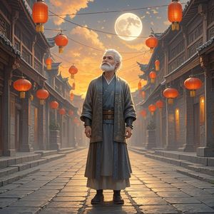 晚来的月光-明月清风