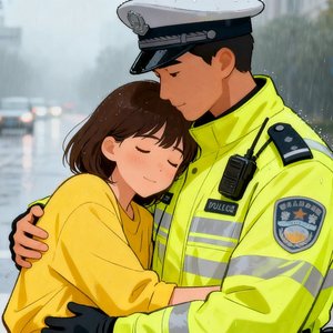 雨中路灯