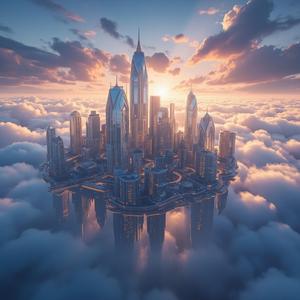 Pilsēta mākoņos (City in the clouds)